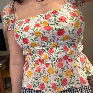 Floral Print Women's Top